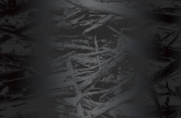 Роскошный Черный Металлический Градиентный Фон Проблемной Текстурой Деревянной Ветки Векторная — стоковый вектор