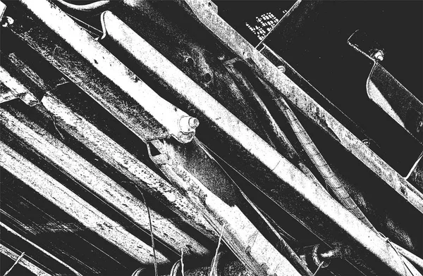 Niespokojna Pokrywająca Tekstura Rdzewiałego Metalu Gruntowna Przeszłość Abstrakcyjny Półton Wektor — Wektor stockowy