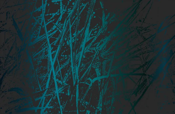 Luxe Fond Gradient Métallique Noir Turquoise Avec Texture Herbe Feuilles — Image vectorielle