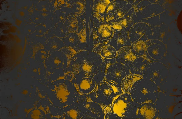 Роскошный Черный Золотой Металлический Градиентный Фон Проблемными Глянцевыми Пластиковыми Шарами — стоковый вектор