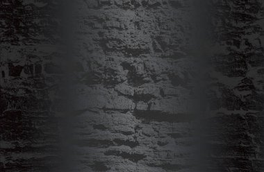 Çatlamış beton dokusuna sahip lüks siyah metal gradyan arka plan. Vektör illüstrasyonu