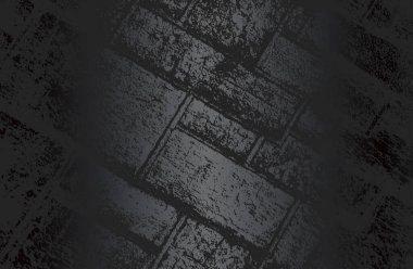 Duvar dokusunda sıkıntı olan lüks siyah metal gradyan arkaplan. Vektör illüstrasyonu