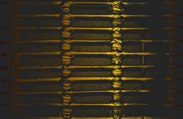 Luxury Black Gold Metal Gradient Background Distressed Wicker Vine Texture — стоковый вектор