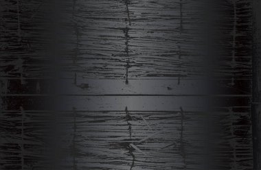 Hasarlı hasır sarmaşık dokusuna sahip lüks siyah metal gradyan. Vektör illüstrasyonu