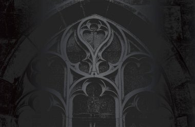 Stresli beton süslemeleri ve desen dokusuyla lüks siyah metal gradyan. Vektör illüstrasyonu