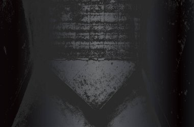 Çatlamış beton dokusuna sahip lüks siyah metal gradyan arka plan. Vektör illüstrasyonu