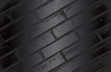 Duvar dokusunda sıkıntı olan lüks siyah metal gradyan arkaplan. Vektör illüstrasyonu