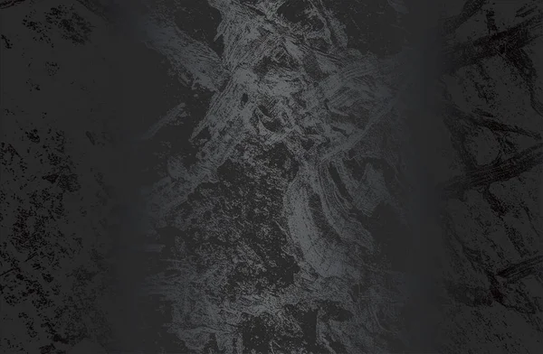 Luxury Black Metal Gradient Background Distressed Cracked Concrete Texture Vector — Stock Vector