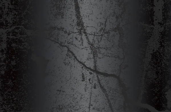 Çatlamış beton dokusuna sahip lüks siyah metal gradyan arka plan. Vektör illüstrasyonu