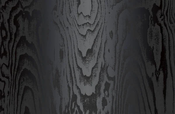 Luxus Schwarzes Metallgefälle Hintergrund Mit Notleidenden Holzparkett Textur Vektorillustration — Stockvektor
