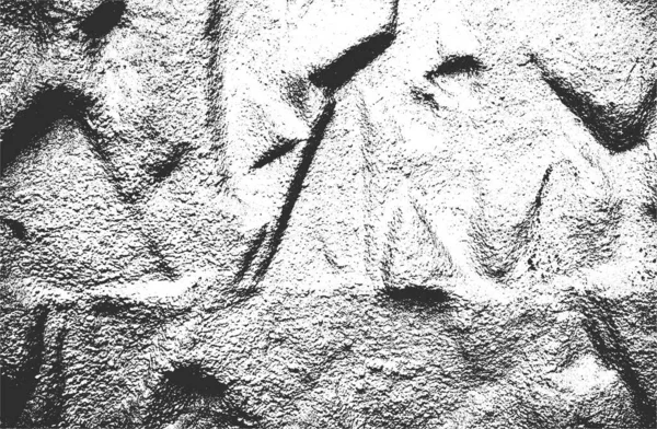 Çatlamış beton, taş ya da asfaltın sıkıntılı örtülü dokusu. Grunge 'un arka planı. soyut yarım ton vektör çizimi