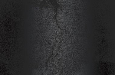 Çatlamış beton dokusuna sahip lüks siyah metal gradyan arka plan. Vektör illüstrasyonu