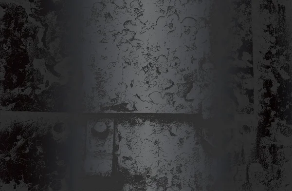 Роскошный Черный Металлический Градиентный Фон Текстурой Нержавеющей Металлической Плиты Векторная — стоковый вектор