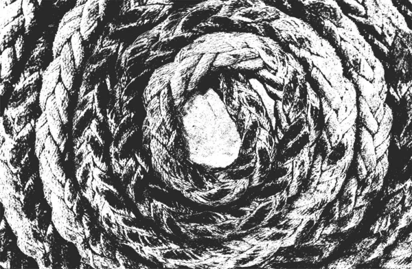 Zmatená Překrývající Textura Zkrouceného Lana Grunge Pozadí Abstraktní Vektorová Ilustrace — Stockový vektor