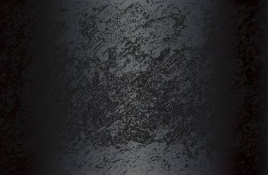 Çatlamış beton dokusuna sahip lüks siyah metal gradyan arka plan. Vektör illüstrasyonu