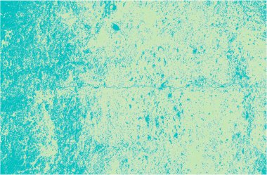 Mavi yeşil çatlamış beton, taş ya da asfaltın sıkıntılı örtülü dokusu. Grunge 'un arka planı. soyut yarım ton vektör çizimi