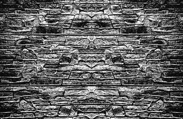Overlay Textuur Van Oude Bakstenen Muur Grunge Achtergrond Abstracte Vector — Stockvector