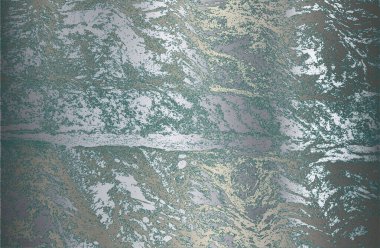 Lüks gümüş, çelik metal gradyan arka plan, çatlamış beton dokusu var. Vektör illüstrasyonu