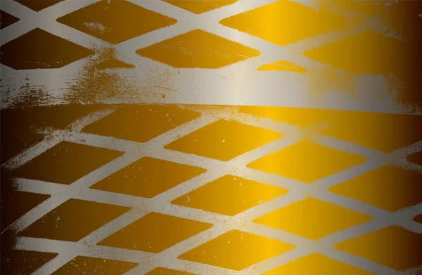 Роскошный Золотистый Стальной Металлический Градиентный Фон Текстурой Листового Металла Векторная — стоковый вектор