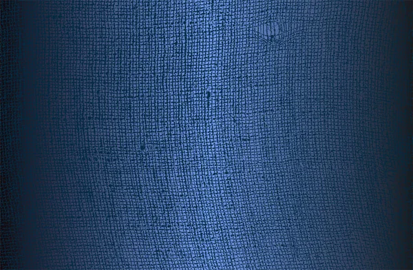 Luxury Blue Metal Gradient Background Distressed Fabric Textile Texture Vector — Stockvector
