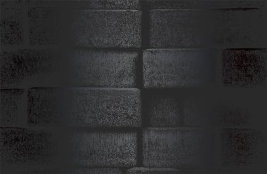 Duvar dokusunda sıkıntı olan lüks siyah metal gradyan arkaplan. Vektör illüstrasyonu