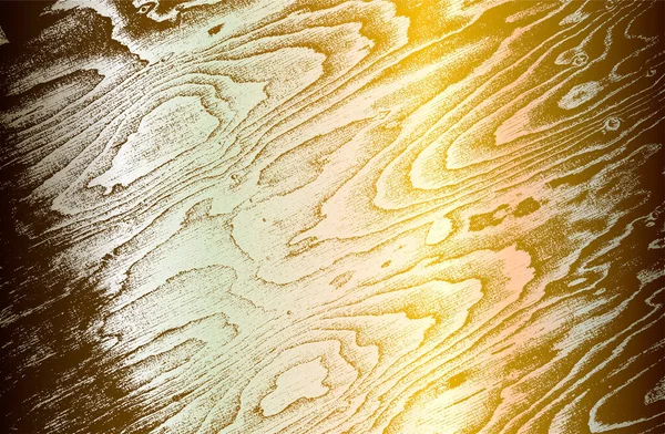 Роскошный Золотой Металлический Градиентный Фон Нарушенной Деревянной Текстурой Паркета Векторная — стоковый вектор