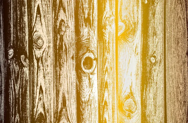 Luxusní Zlatý Kovový Gradient Pozadí Ustaranou Dřevěnou Parketovou Texturou Vektorová — Stockový vektor