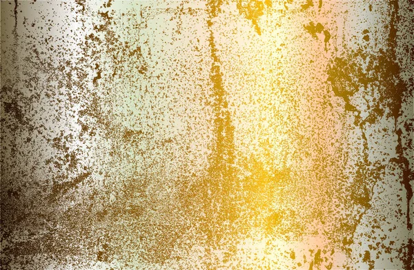 Luxury Golden Metal Gradient Background Distressed Metal Plate Texture Vector — Image vectorielle