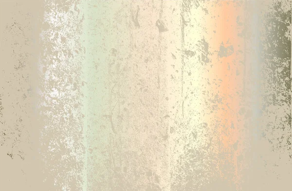 Luxury Pearl Metal Gradient Background Distressed Cracked Concrete Texture Vector — ストックベクタ