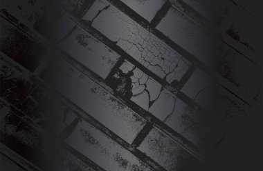 Duvar dokusunda sıkıntı olan lüks siyah metal gradyan arkaplan. Vektör illüstrasyonu