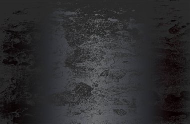 Çatlamış beton dokusuna sahip lüks siyah metal gradyan arka plan. Vektör illüstrasyonu