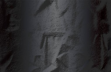 Çatlamış beton dokusuna sahip lüks siyah metal gradyan arka plan. Vektör illüstrasyonu