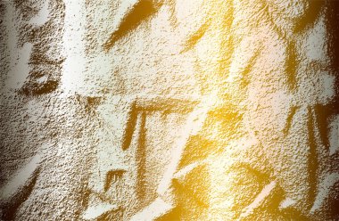 Çatlamış beton dokusuna sahip lüks altın metal gradyan arka plan. Vektör illüstrasyonu