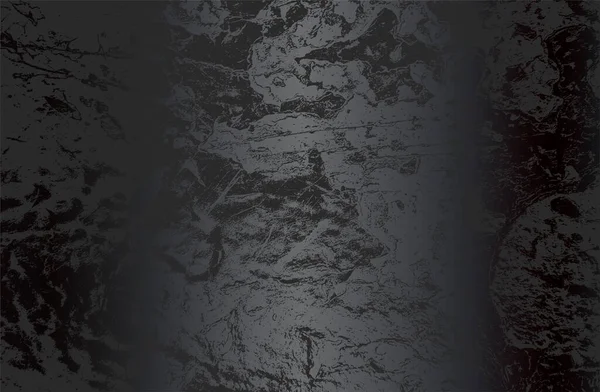 Luxuriöser Schwarzer Metall Gradienten Hintergrund Mit Notleidenden Metallplatten Textur Vektorillustration — Stockvektor