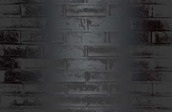 Fondo Gradiente Metal Negro Lujo Con Textura Pared Ladrillo Dificultades — Archivo Imágenes Vectoriales