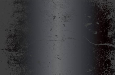 Çatlamış beton dokusuna sahip lüks siyah metal gradyan arka plan. Vektör illüstrasyonu