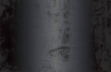 Çatlamış beton dokusuna sahip lüks siyah metal gradyan arka plan. Vektör illüstrasyonu