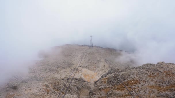 Montaña turca Tahtali en las nubes — Vídeos de Stock