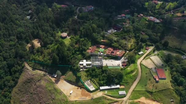 Catedral Beroemde Gevangenis Medellin Colombia Luchtfoto Uitzicht — Stockvideo