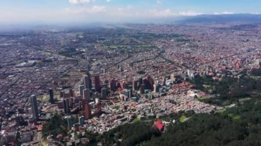 Yazın Bogota Kolombiya Havacılık Panorama Şehri Manzarası.