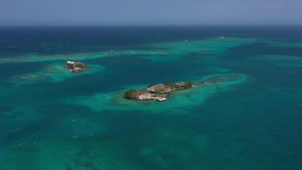 Island Resort Lux Relaks Antenowy Widok Morze — Wideo stockowe