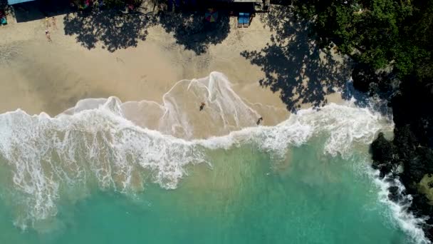 Schoonheid Natuur Landschap Met Paradijselijke Strand Indische Oceaan Zomer Dag — Stockvideo