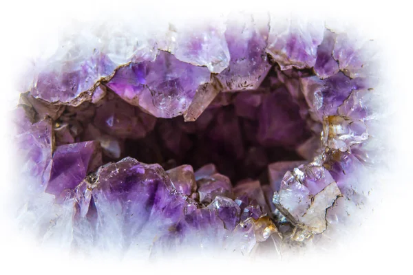 Amethyst purple crystal. exture of precious and semiprecious gemstone.