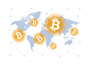 Bitcoin 'in ağ ile bağlanmış bilgileri