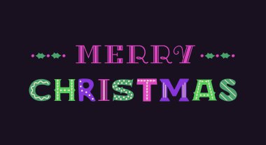 Mutlu Noeller süslü harfler vektör tabelası