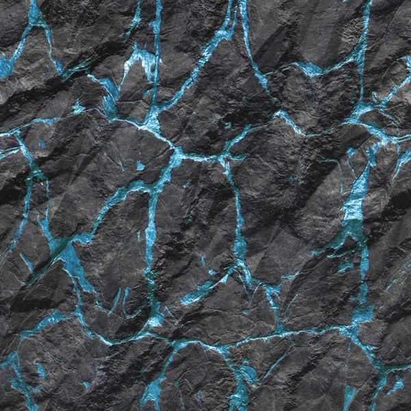 Gold ore. A nugget of gold, bronze or copper. Extreme close-up. Ore with blue veins 3D-rendering