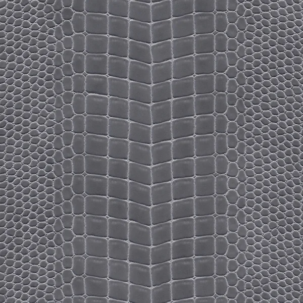 Piel de cocodrilo genuina. Textura de piel de cocodrilo gris para fondo. Representación en 3D —  Fotos de Stock