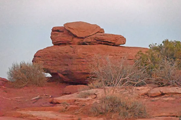Formazione Rocciosa Nel Deserto Dello Utah — Foto Stock