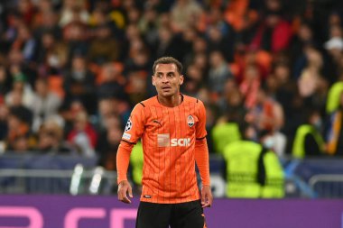 KYIV, UKRAINE - 27 Ekim 2020: orta saha oyuncusu Alan Patrick (21). UEFA Şampiyonlar Ligi karşılaşması Shakhtar Donetsk ile Inter Milan arasında Kyiv Olimpiyskyi Stadyumu 'nda oynanacak.