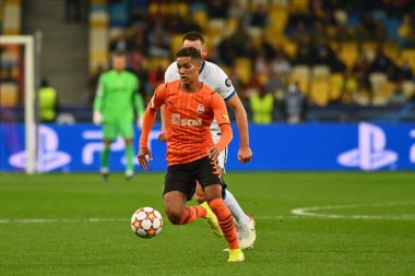 KYIV, UKRAINE - 27 Ekim 2020: orta saha oyuncusu Pedrihno (38). UEFA Şampiyonlar Ligi karşılaşması Shakhtar Donetsk ile Inter Milan arasında Kyiv Olimpiyskyi Stadyumu 'nda oynanacak.